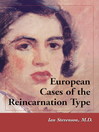 European Cases of the Reincarnation Type (eBook)
